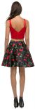 Cherry Print Short Two Piece Party Homecoming Dress back in Black/Cherry